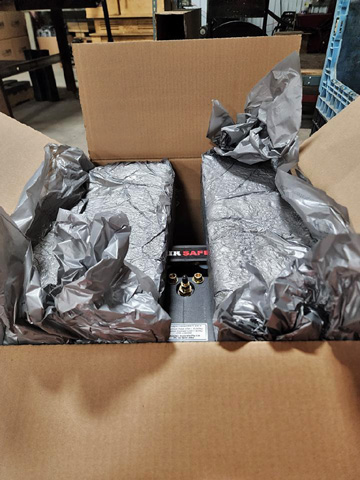 shipment  being  packaged  in  our  warehouse  |  Air  Safe  Hitch